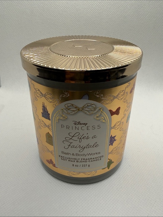 Bath & Body Works Other - Rare-
Bath & Body Works Princess "Life's a Fairytale" Gold and Purple Jar Candle